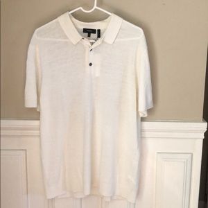Theory Linen Knit Polo